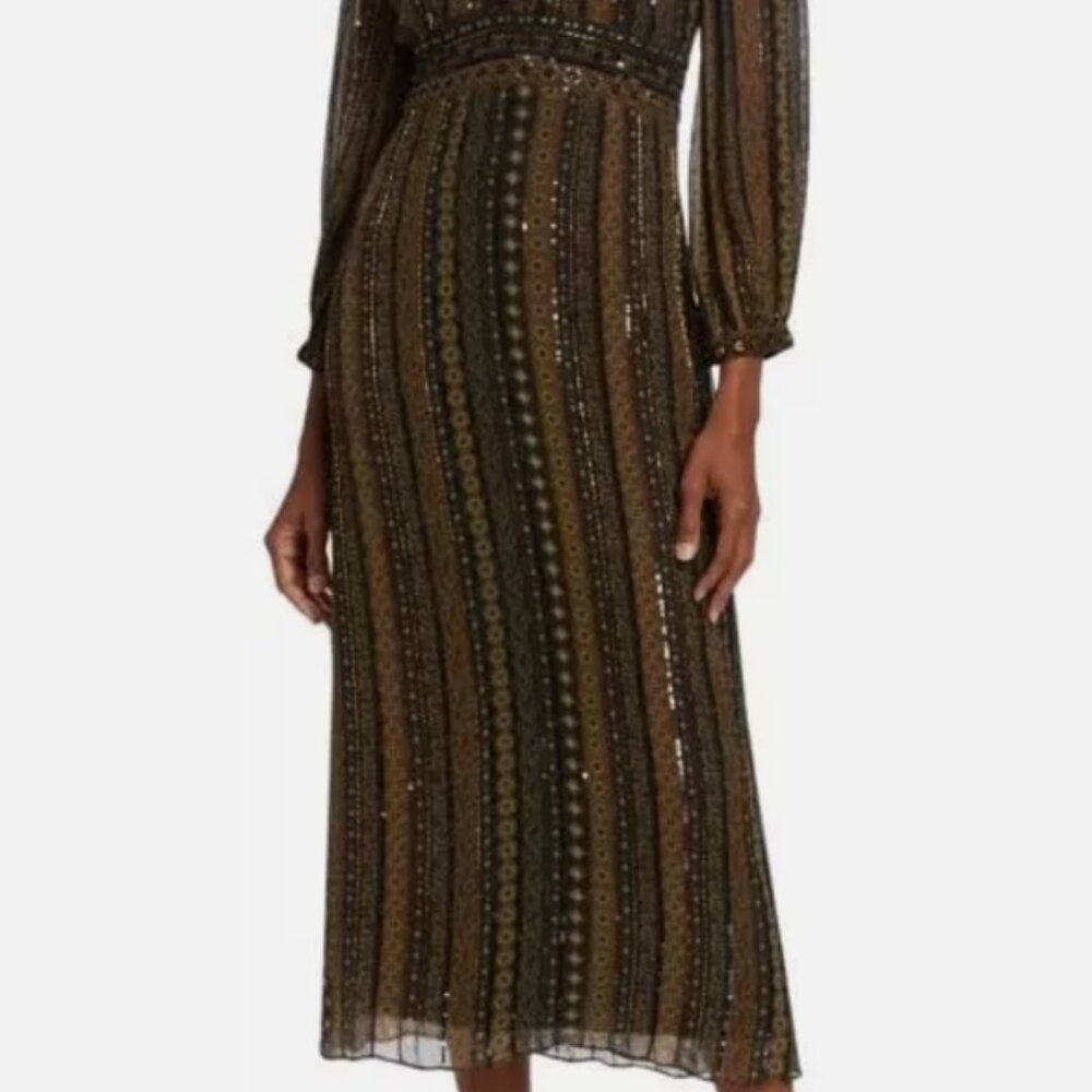 Veronica Beard beaded Borrelli dress size 8 - Originally $898 - Picture 4 of 10